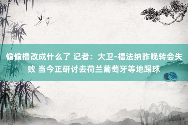 偷偷撸改成什么了 记者：大卫-福法纳昨晚转会失败 当今正研讨去荷兰葡萄牙等地踢球