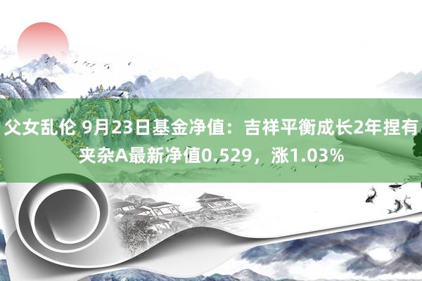 父女乱伦 9月23日基金净值：吉祥平衡成长2年捏有夹杂A最新净值0.529，涨1.03%