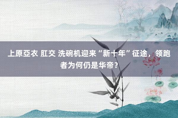 上原亞衣 肛交 洗碗机迎来“新十年”征途，领跑者为何仍是华帝？