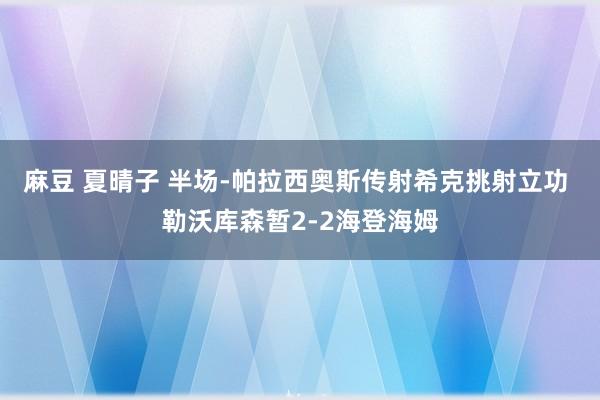 麻豆 夏晴子 半场-帕拉西奥斯传射希克挑射立功 勒沃库森暂2-2海登海姆