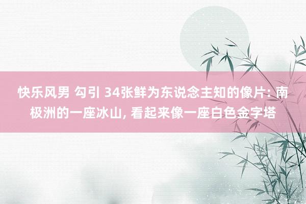 快乐风男 勾引 34张鲜为东说念主知的像片: 南极洲的一座冰山， 看起来像一座白色金字塔
