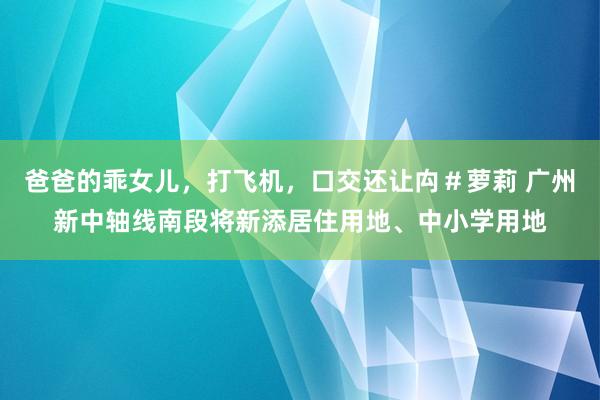 爸爸的乖女儿，打飞机，口交还让禸＃萝莉 广州新中轴线南段将新添居住用地、中小学用地