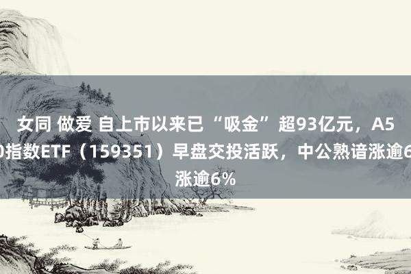 女同 做爱 自上市以来已 “吸金” 超93亿元，A500指数ETF（159351）早盘交投活跃，中公熟谙涨逾6%