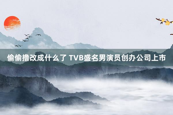 偷偷撸改成什么了 TVB盛名男演员创办公司上市