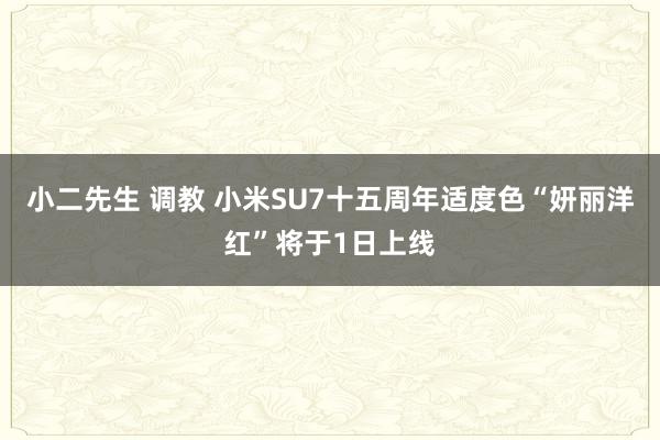 小二先生 调教 小米SU7十五周年适度色“妍丽洋红”将于1日上线