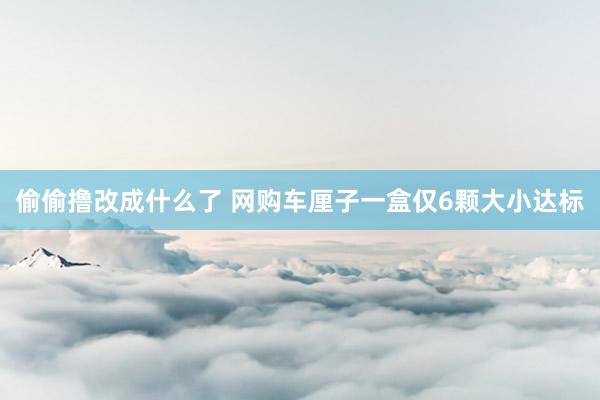 偷偷撸改成什么了 网购车厘子一盒仅6颗大小达标