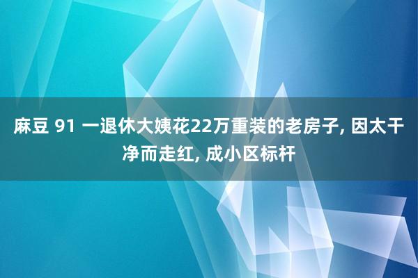 麻豆 91 一退休大姨花22万重装的老房子， 因太干净而走红， 成小区标杆