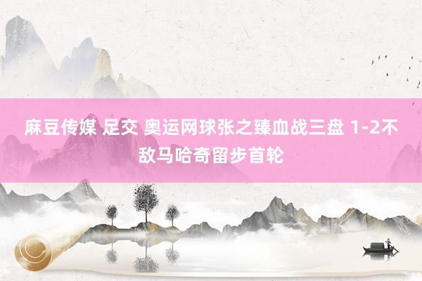 麻豆传媒 足交 奥运网球张之臻血战三盘 1-2不敌马哈奇留步首轮