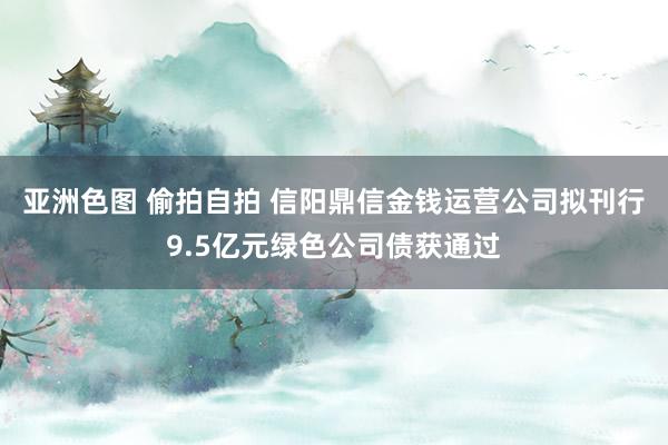 亚洲色图 偷拍自拍 信阳鼎信金钱运营公司拟刊行9.5亿元绿色公司债获通过