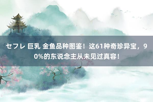 セフレ 巨乳 金鱼品种图鉴！这61种奇珍异宝，90%的东说念主从未见过真容！